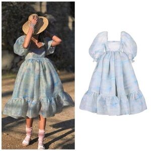 NEW Selkie Renoir Sky French Puff Dress Size XL​​